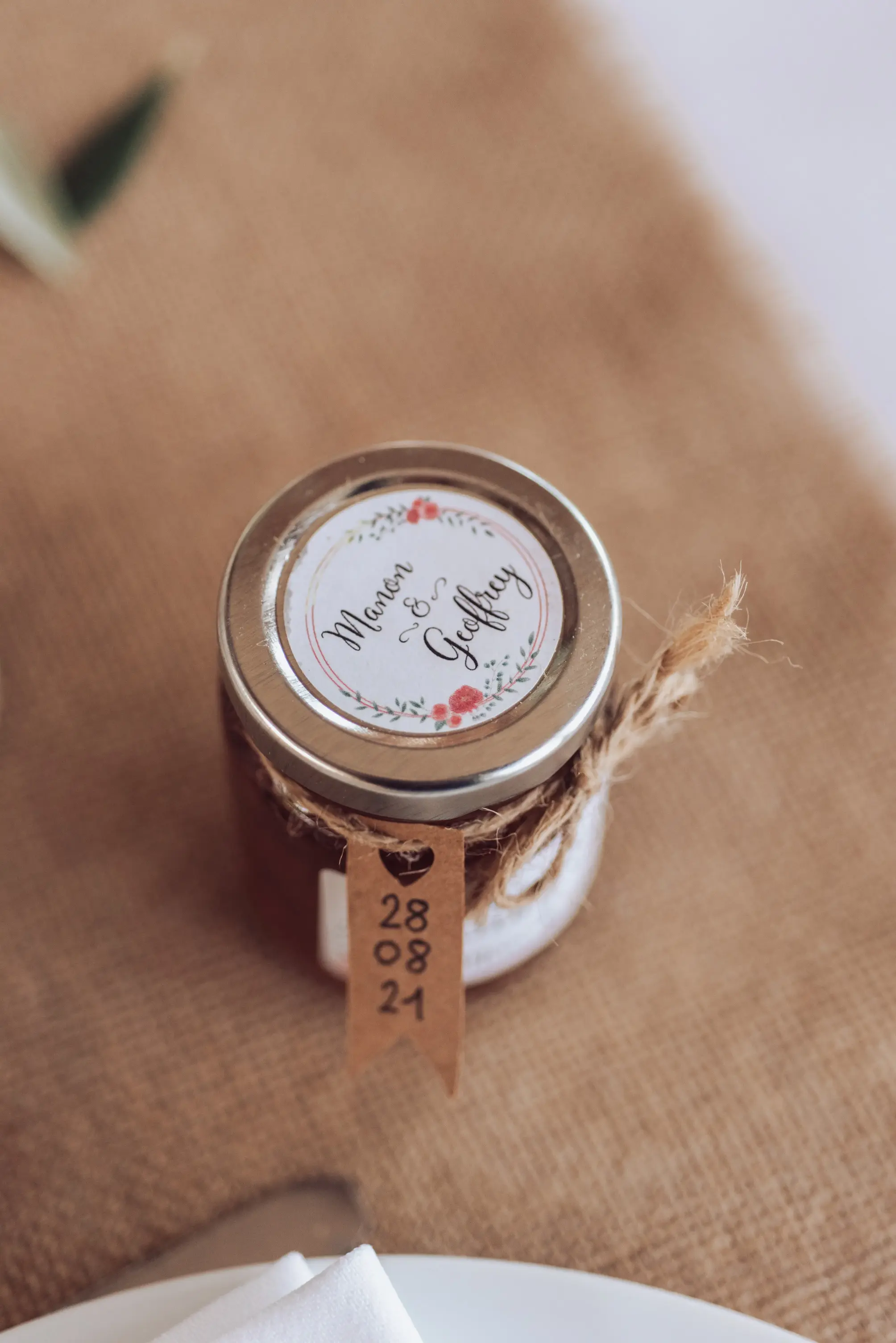 Etiquette personnalisée cadeau